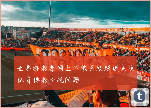 世界杯彩票网上不能买致球迷关注体育博彩合规问题